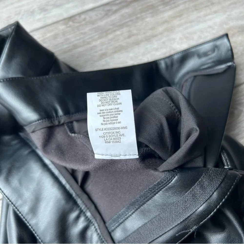 NWT Melloday Faux Leather Bootcut Leg Pants - Picture 8 of 12